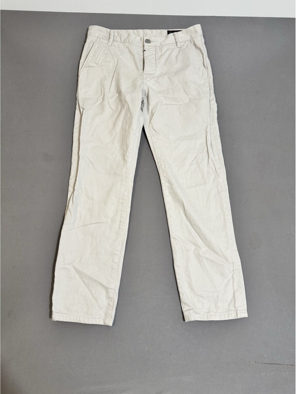 AllSaints Chino Mens W31 Beige Volt Fit Volt Chino Cotton Slim Straight MT004F